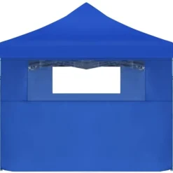 Outlet Pop-Up hopfällbart partytält med 5 sidoväggar blå 3x9 m Tält & Lusthus
