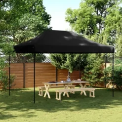 Sale Pop-Up hopfällbart partytält 410x279x315 cm svart Tält & Lusthus