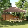 Pop-Up hopfällbart partytält 410x279x315 cm brun Tält & Lusthus