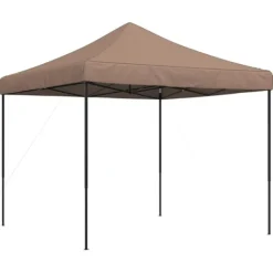 New Pop-Up hopfällbart partytält 292x292x315 cm brun Tält & Lusthus