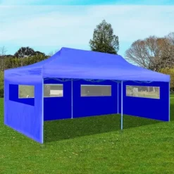 vidaXL Pop-up partytält hopfällbart 3 x 6 m blå