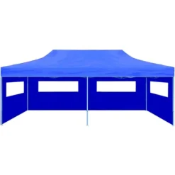 vidaXL Pop-up partytält hopfällbart 3 x 6 m blå