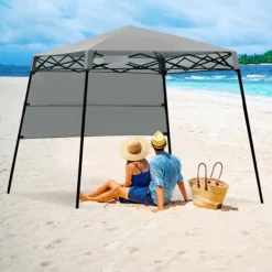 New Pop-up Tält, 2.1m x 2.1m, Grå Tält & Lusthus
