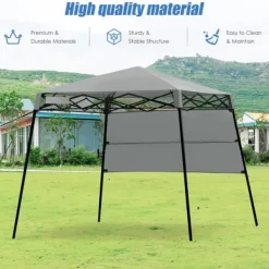 New Pop-up Tält, 2.1m x 2.1m, Grå Tält & Lusthus