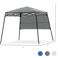 New Pop-up Tält, 2.1m x 2.1m, Grå Tält & Lusthus