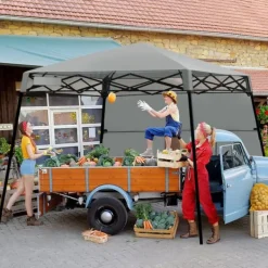 New Pop-up Tält, 2.1m x 2.1m, Grå Tält & Lusthus
