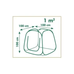 Sale Pop-up växthus för trädgården - NATURE - 100x100x100 cm - Transparent PE - UV-skydd Växthus