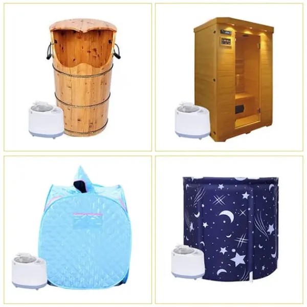 Discount Portabel bastuångare - Ånggenerator - 3 L Kapacitet - 1000 W - Fjärrkontroll - ABS/PP & Rostfritt Stål - För Hemmaspa & Detox Bastu