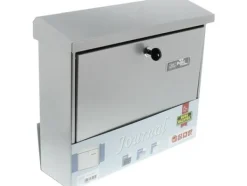 Discount Postbox Burg Wächter JOURNAL 5867 SI Stålplatta Silver Nyckellås Postlådor & Brevlådor
