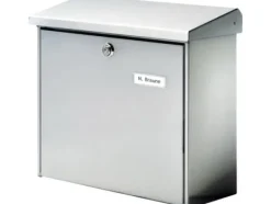 Outlet Postlåda Burg Wächter COMFORT 3913 NI Rostfritt stål Silver Nyckellås Postlådor & Brevlådor