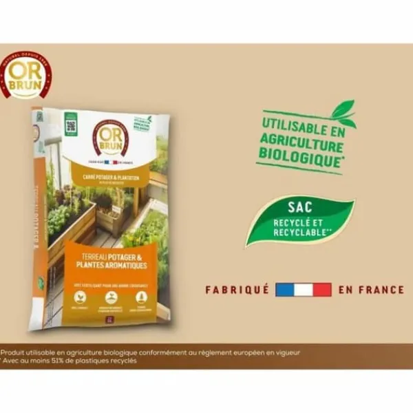 Best Potting compost OR BRUN 6 L Jord & Sand