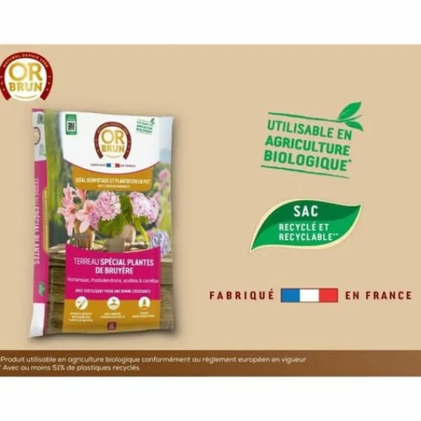 Sale Potting compost OR BRUN 6 L Jord & Sand