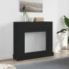 Outlet Öppen spis infattning svart ek 100x30x87,5 cm konstruerat trä Öppna Spisar