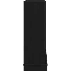 Öppen spisinsats i svart ek - Dekorativ spiselkrans för LED-låga | Färg: Svart | Storlek: 100x30x87,5 cm