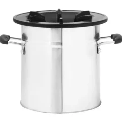 Öppna spisar - Living Vedeldad campingspis silver 45,5x33x25,5 cm rostfritt stål