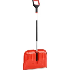 Praktisk snöskyffel i aluminium med rott handtag | Längd: 136 cm | Färg: Röd
