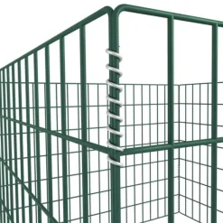 Praktiskt pulverlackerat kompostgaller - Samla organiskt avfall | Storlek: 100x100x70 cm