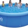 Sale Prisvärd 305 cm uppblåsbar poolset med filterpump och tillbehör för budgetmedvetna köpare Pooler