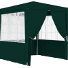 vidaXL Professionellt partytält med väggar 2,5x2,5 m grön 90 g/m²