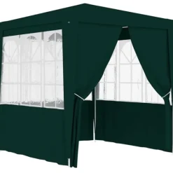 vidaXL Professionellt partytält med väggar 2,5x2,5 m grön 90 g/m²