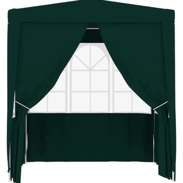 vidaXL Professionellt partytält med väggar 2,5x2,5 m grön 90 g/m²