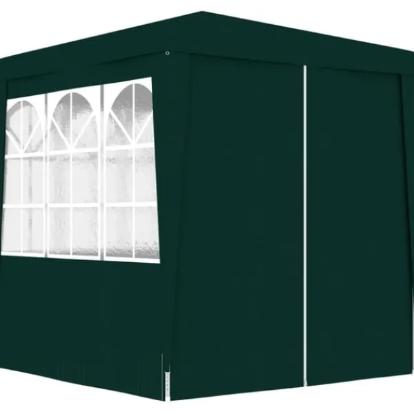 vidaXL Professionellt partytält med väggar 2,5x2,5 m grön 90 g/m²