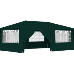 Outlet Professionellt partytält med väggar 4x6 m grön 90 g/m² Tält & Lusthus