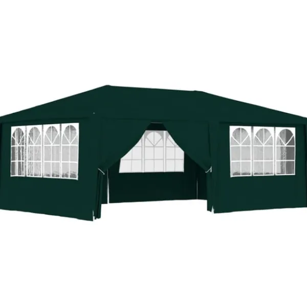 Outlet Professionellt partytält med väggar 4x6 m grön 90 g/m² Tält & Lusthus