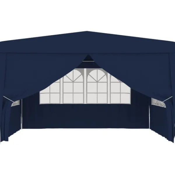 vidaXL Professionellt partytält med väggar 4x4 m blå 90 g/m²