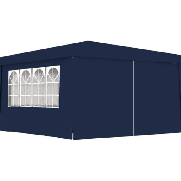 vidaXL Professionellt partytält med väggar 4x4 m blå 90 g/m²