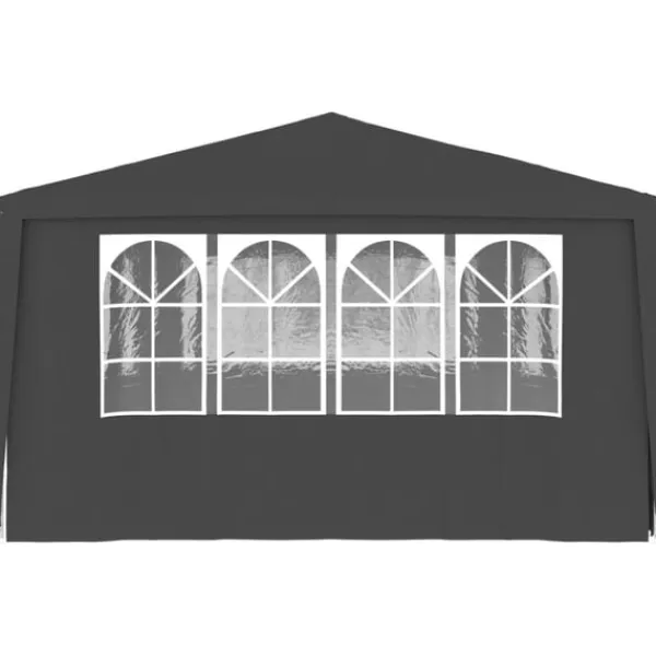 Hot Professionellt partytält med väggar 4x6 m antracit 90 g/m² Tält & Lusthus