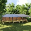 New Professionellt partytält 4x9 m - UV- och vattentåligt | Färg: Antracit | Material: 90 g/m² Tält & Lusthus