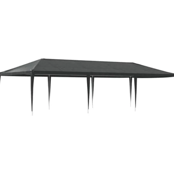 New Professionellt partytält 4x9 m - UV- och vattentåligt | Färg: Antracit | Material: 90 g/m² Tält & Lusthus