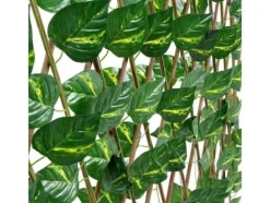 ProGarden spaljé galler med konstgjorda blad balkong terrass täcka konstgjorda murgröna växter 180x90 cm