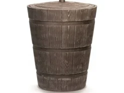 Prosperplast förvaringskärl för regnvatten RUSTICO 275L UMBRA WOOD