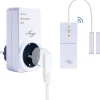Outlet Protector Trådlös frånluftkontroll AS-500 1800 W Vit Sensorer Till Säkerhetssystem