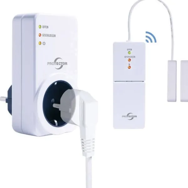 Outlet Protector Trådlös frånluftkontroll AS-500 1800 W Vit Sensorer Till Säkerhetssystem