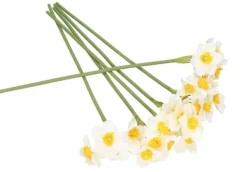 New PÅSKLILJEBUKETT PÅSKLILJEBLOMMOR 41 CM MED 6 GRENAR Snittblommor