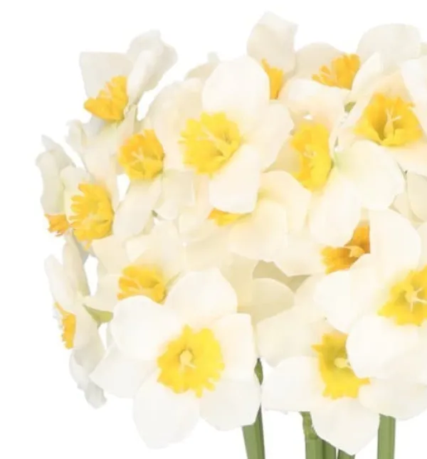 New PÅSKLILJEBUKETT PÅSKLILJEBLOMMOR 41 CM MED 6 GRENAR Snittblommor