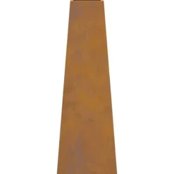 Pyramidformad eldstad i väderbeständigt stål - Perfekt för utomhusbruk | Storlek: 50x35x100 cm
