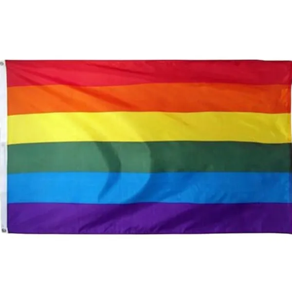 Rainbow flagga Gay Pride Peace HBTQ 90x150cm