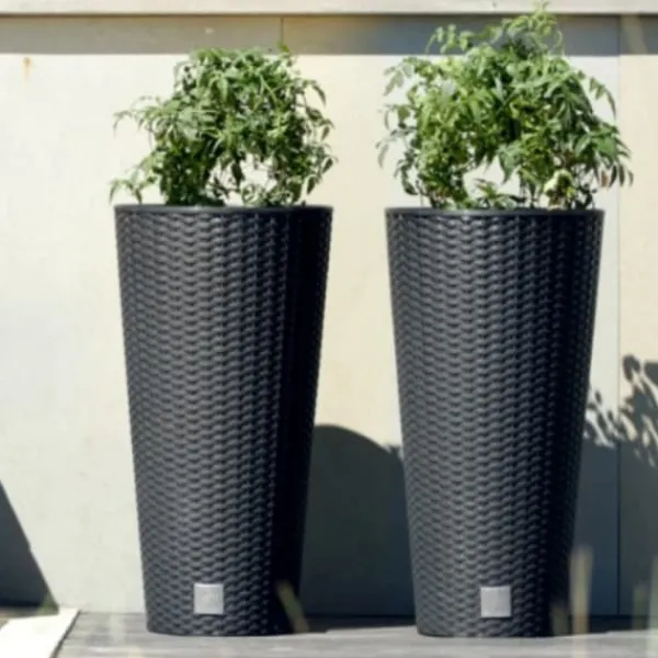 Hot RATO DRTUS200 Hög blomkruka med insats | Vit Krukor & Växtbehållare