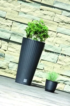 Hot RATO DRTUS200 Hög blomkruka med insats | Vit Krukor & Växtbehållare