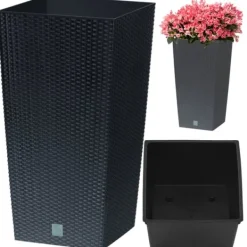 Discount RATO SQUARE DRTS225 blomkruka - antracit Krukor & Växtbehållare