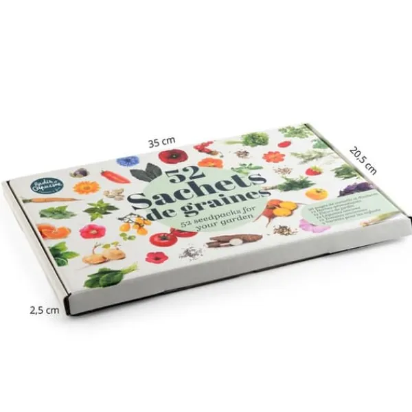 Rädisa och Nasturtium - Box med 52 paket frön att så