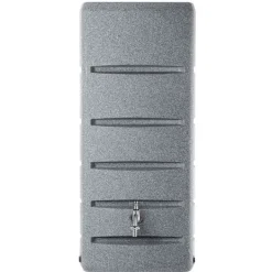 Regnvattenbehållare, 260L kapacitet, hållbar plast, smart dräneringsdesign, stabilitet ovan mark, modern granitfinish