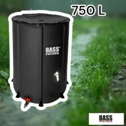 Hot Regnvattentunna 750 l, svart Regntunnor