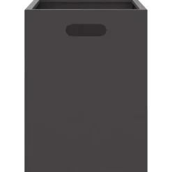 Online Rektangulär utomhuseldstad i svart stål | Storlek: 50x30x40 cm Öppna Spisar
