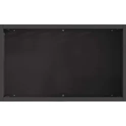 Online Rektangulär utomhuseldstad i svart stål | Storlek: 50x30x40 cm Öppna Spisar