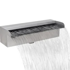 Rektangulärt Vattenfall Poolfontän i rostfritt stål 30 cm - Fontäner
